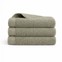 Bomulds håndklæde - 100% bomuld - Valmue - Lysegrøn